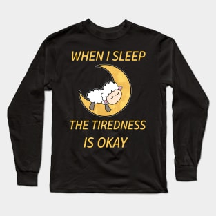 Lazy Funny Sheep Long Sleeve T-Shirt